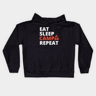 Eat Sleep Camp Repeat Kids Hoodie